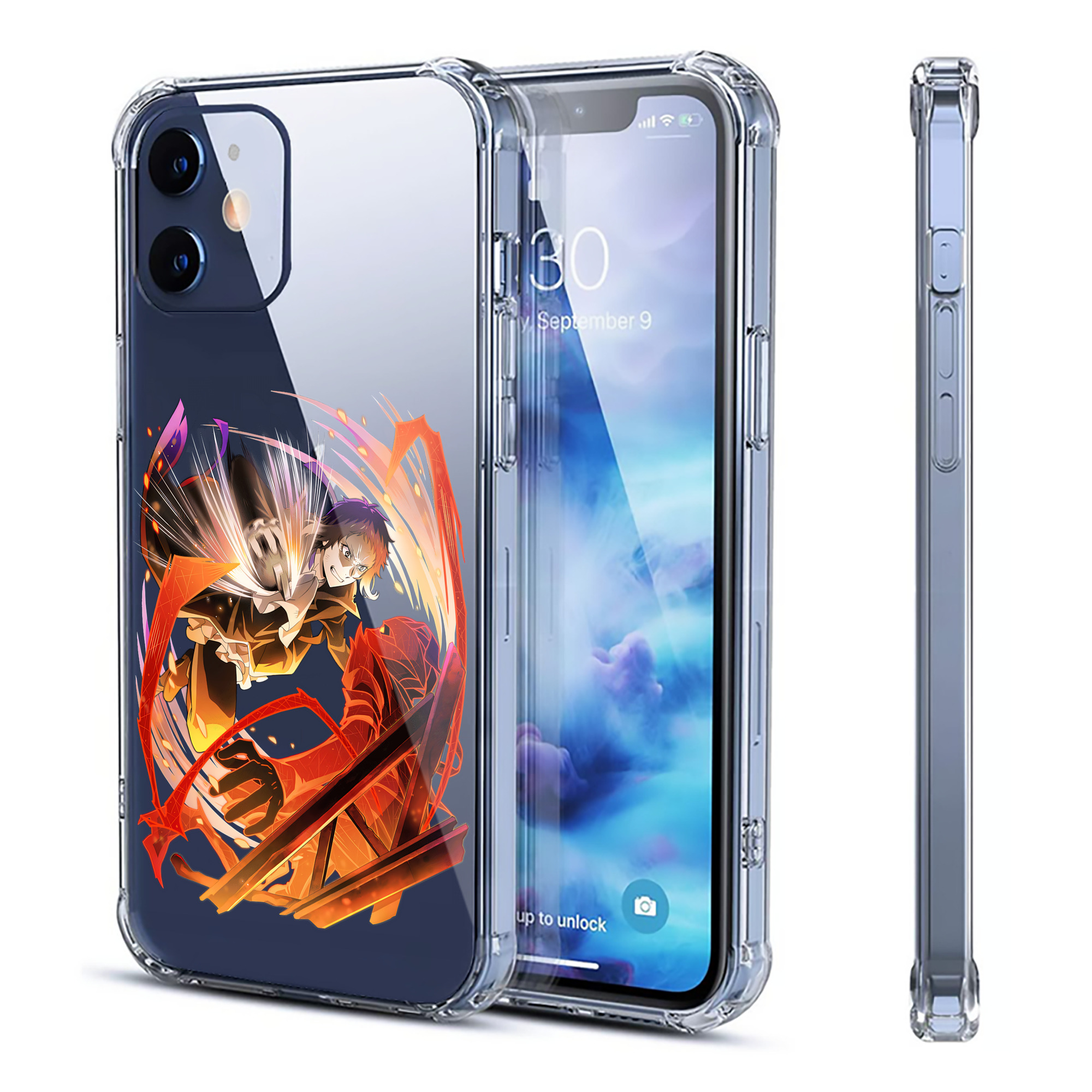 （画像用） 文豪ストレイドッグス Bungo Stray Dogs 【iPhone 12シリーズ対応】透明スマホケース（クリアソフトケース）